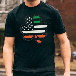 Ireland Flag Shamrock T-Shirt - St. Patrick's Day Shirts 232